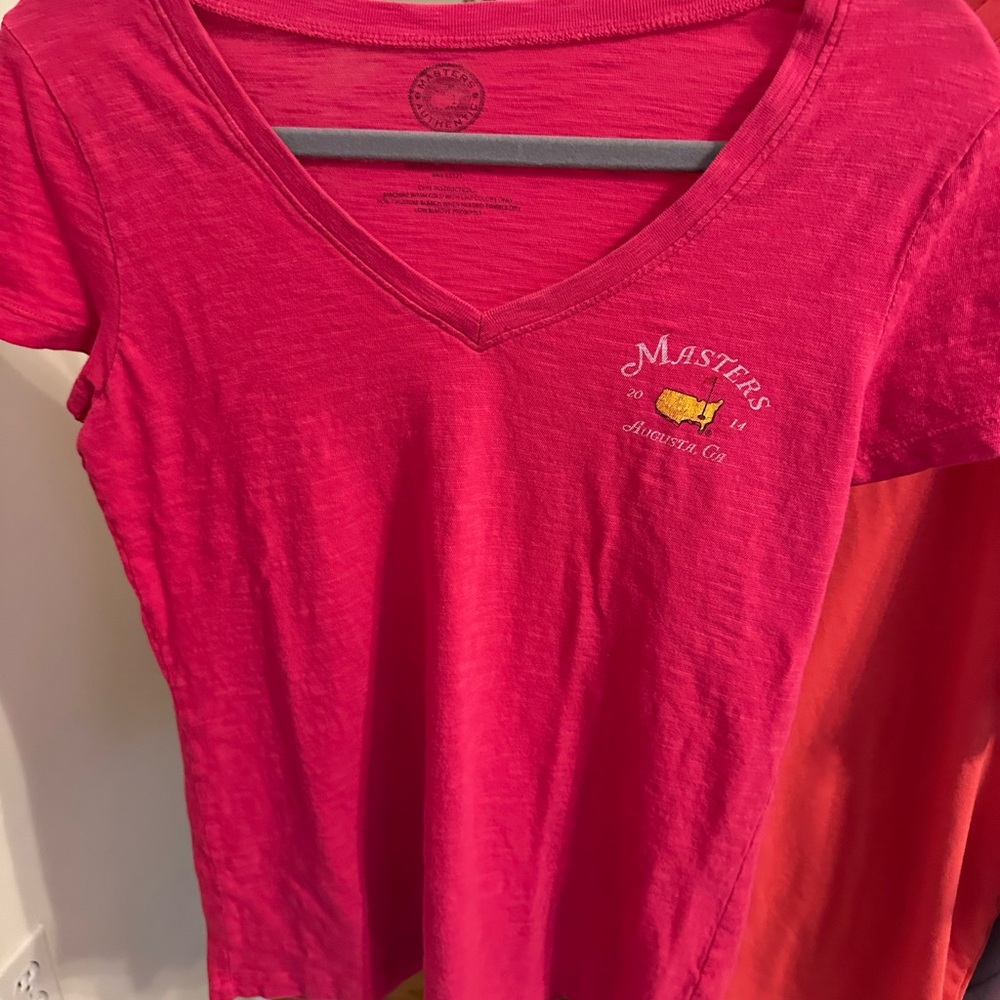 Masters Pink Fitted Short Sleeve T-Shirt